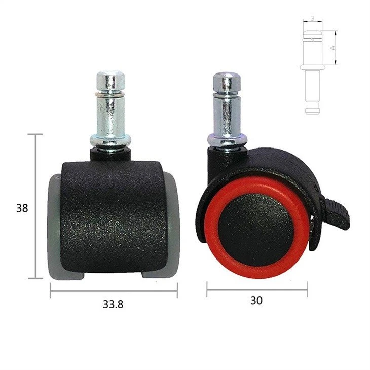 PU 1 Inch Furniture Wheel Caster Amazon Casters 